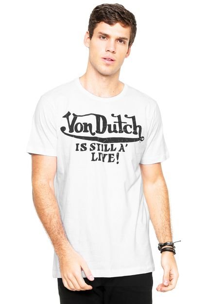 Camiseta Von Dutch Live Branca - Marca Von Dutch 