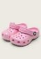 Babuche Infantil Crocs Classic Glitter Clog Rosa - Marca Crocs