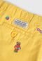 Bermuda Sarja Polo Ralph Lauren Infantil Ursinhos Amarela - Marca Polo Ralph Lauren