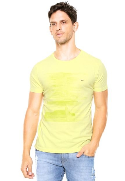 Camiseta Aramis Regular Fit Pincelada Verde - Marca Aramis