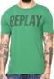 Camiseta Replay Estampada Verde - Marca Replay