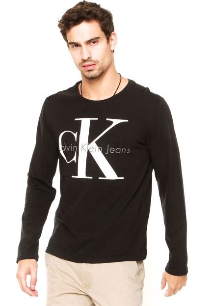 Camiseta Calvin Klein Jeans Logo Preta - Marca Calvin Klein Jeans