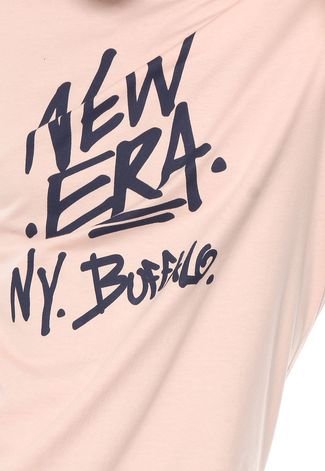 Camiseta New Era Essential Tag Rosa