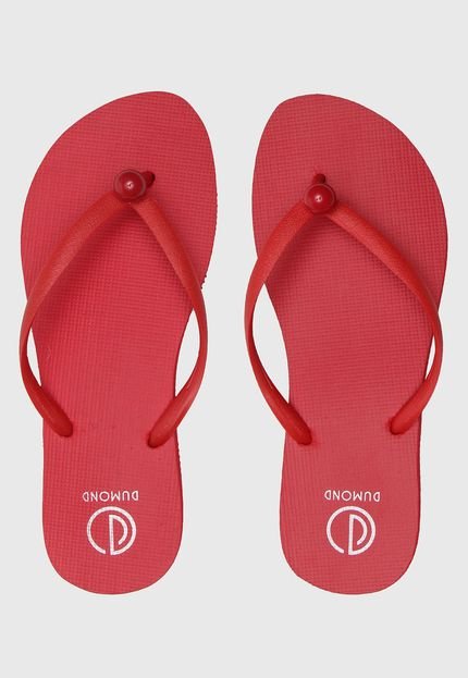 Chinelo Dumond Aplique Vermelho - Marca Dumond