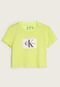 Blusa Infantil Calvin Klein Kids Logo Verde - Marca Calvin Klein Kids