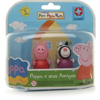 Mini Figura Estrela Peppa Pig Rosa