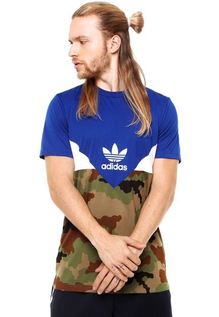 Camiseta Manga Curta adidas Originals Es Crdo July Long Azul - Marca adidas Originals