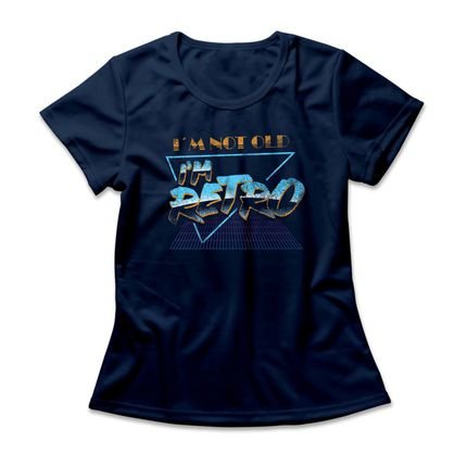 Camiseta Feminina I'm Retro - Azul Marinho - Marca Studio Geek 