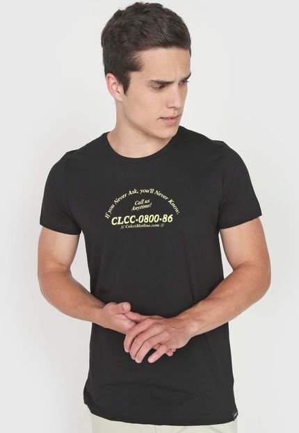 Camiseta Colcci If Preta - Marca Colcci