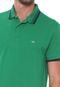 Camisa Polo Triton Reta Padronagem Verde/Azul-marinho - Marca Triton
