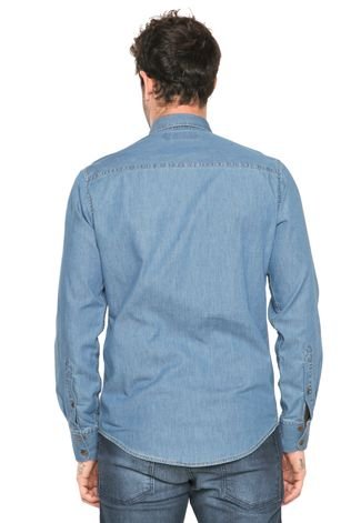 Camisa Jeans Triton Comfort Azul