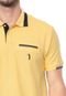Camisa Polo Aleatory Reta Frisos Amarela/Preta - Marca Aleatory