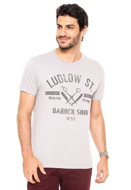 Camiseta Ellus Fine Barber Shop Cinza - Marca Ellus