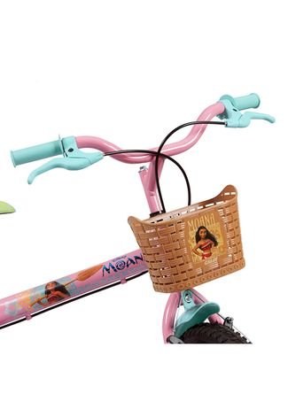 Bicicleta Caloi Moana Disney Aro 16 Rosa e Azul