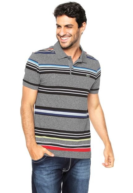 Camisa Polo Lacoste Regular Fit Cinza - Marca Lacoste