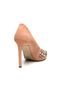 Scarpin Couro Dumond Laser Pedras Nude - Marca Dumond