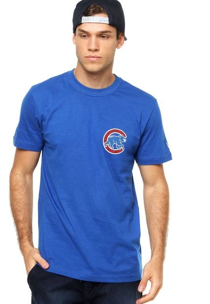 Camiseta Manga Curta New Era Juke Box 16 Chicago Cubs Azul - Marca New Era