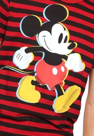 Camiseta Cativa Disney Mickey Vermelha