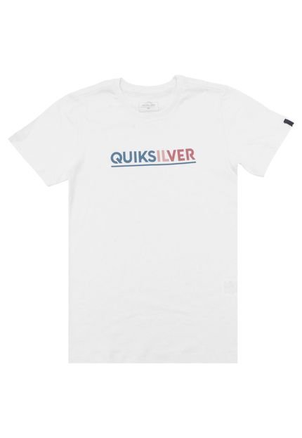 Camiseta Quiksilver Menino Escrita Branca - Marca Quiksilver