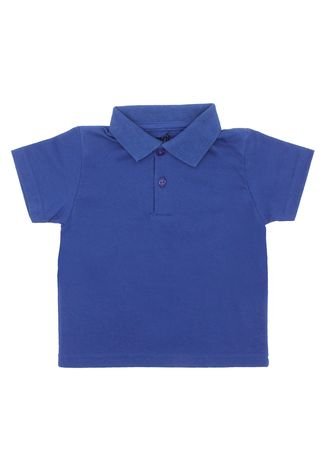 Camisa Polo Rovitex Lisa Azul
