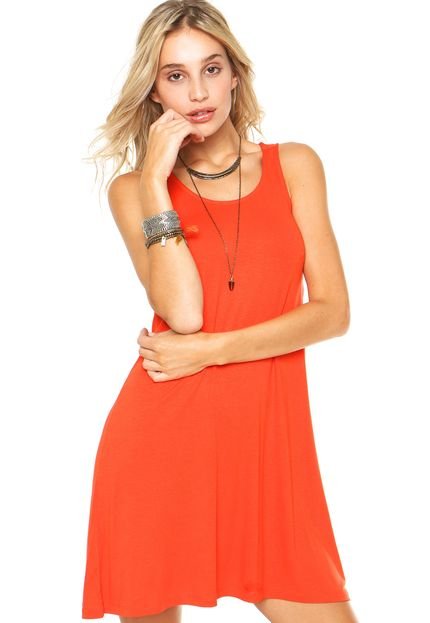 Vestido Zador Liso Laranja - Marca Zador