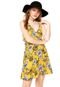 Vestido  My Favorite Thing(s) Curto Floral Amarelo - Marca My Favorite Things