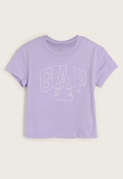Camiseta Infantil GAP Bear Lilás - Marca GAP