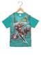 Camiseta Brandili Infantil Avengers Assemble Verde - Marca Brandili
