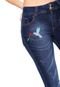 Calça Jeans Jezzian Skinny Bordada Azul - Marca Jezzian