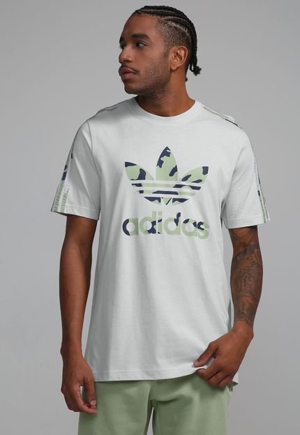 Camiseta adidas Originals Camo Infill Cinza/Verde - Marca adidas Originals