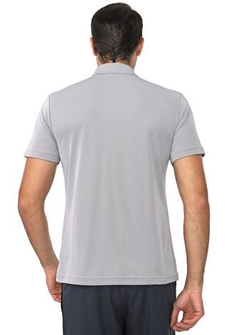 Camisa Fila Pólo Action 3 Masculina Branco / Cinza Claro