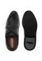 Sapato Social Couro Pegada Liso Preto - Marca Pegada