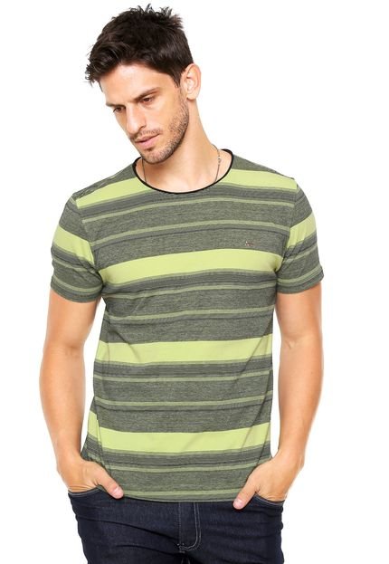 Camiseta Aramis Listras Verde/Preta - Marca Aramis