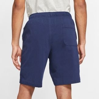 Blue nike fleece sales shorts