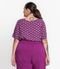 Blusa Plus Size Em Viscose Khyara Secret Glam Roxo - Marca Secret Glam