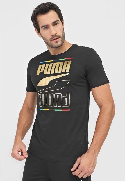 Camiseta Puma Rebel 5 Continents Preta - Marca Puma