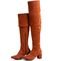 Bota Over Knee Sapatotop Shoes Cano Super Longo Caramelo - Marca Sapatotop Shoes