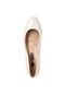 Scarpin Beira Rio Off-White - Marca Beira Rio