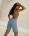 Bermuda Jeans Jorts Feminina Cintura Média com Barra Fio 23511 Média Consciência - Marca Consciência
