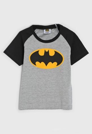 Camiseta Fakini Infantil Batman Cinza/Preto