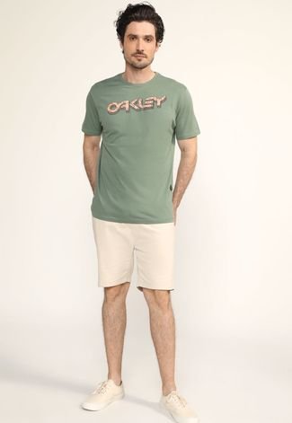 Camiseta Oakley Rock B1b Verde - Compre Agora