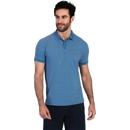 Camiseta Polo Aramis Piquet Mouline BT IN23 Azul Masculino - Marca Aramis