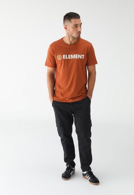 Camiseta Element Reta Estampada Laranja - Marca Element