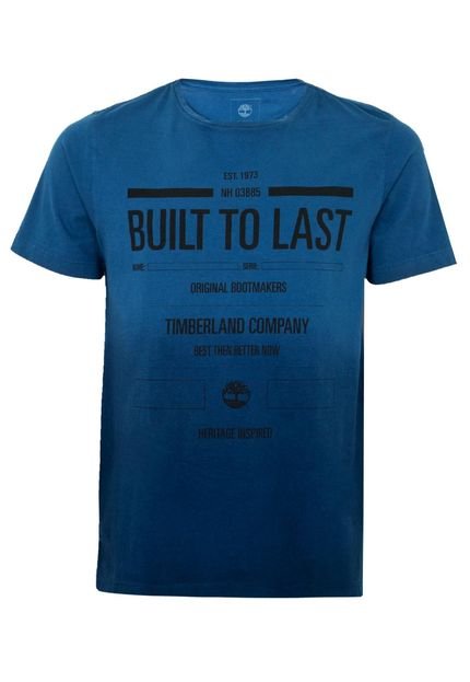 Camiseta Timberland Tipografia Azul - Marca Timberland
