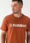 Camiseta Element Reta Estampada Laranja - Marca Element