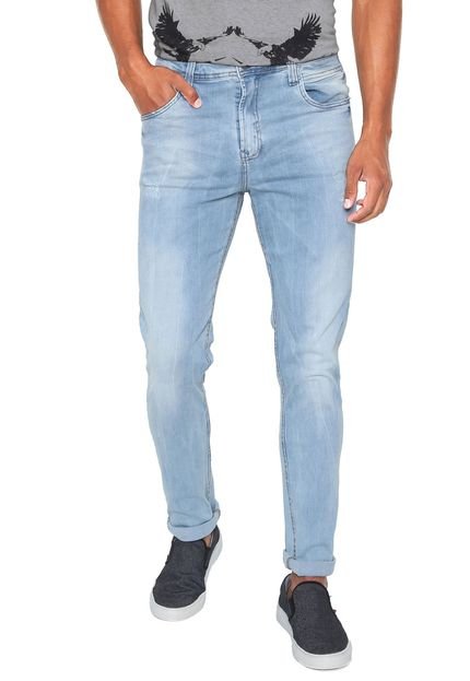 Calça Jeans Polo Wear Skinny Estonada Azul - Marca Polo Wear