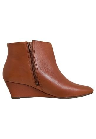 Ankle Boot Anabela Caramelo