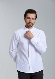 Camisa Hombre Oxford Blanco Fashion's Park