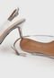 Scarpin Slingback Luiza Barcelos Recorte Prata - Marca Luiza Barcelos