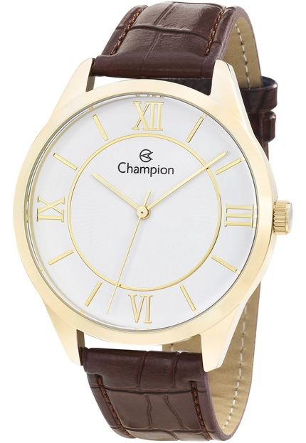 Relógio Champion CN20579B Marrom/dourado - Marca Champion
